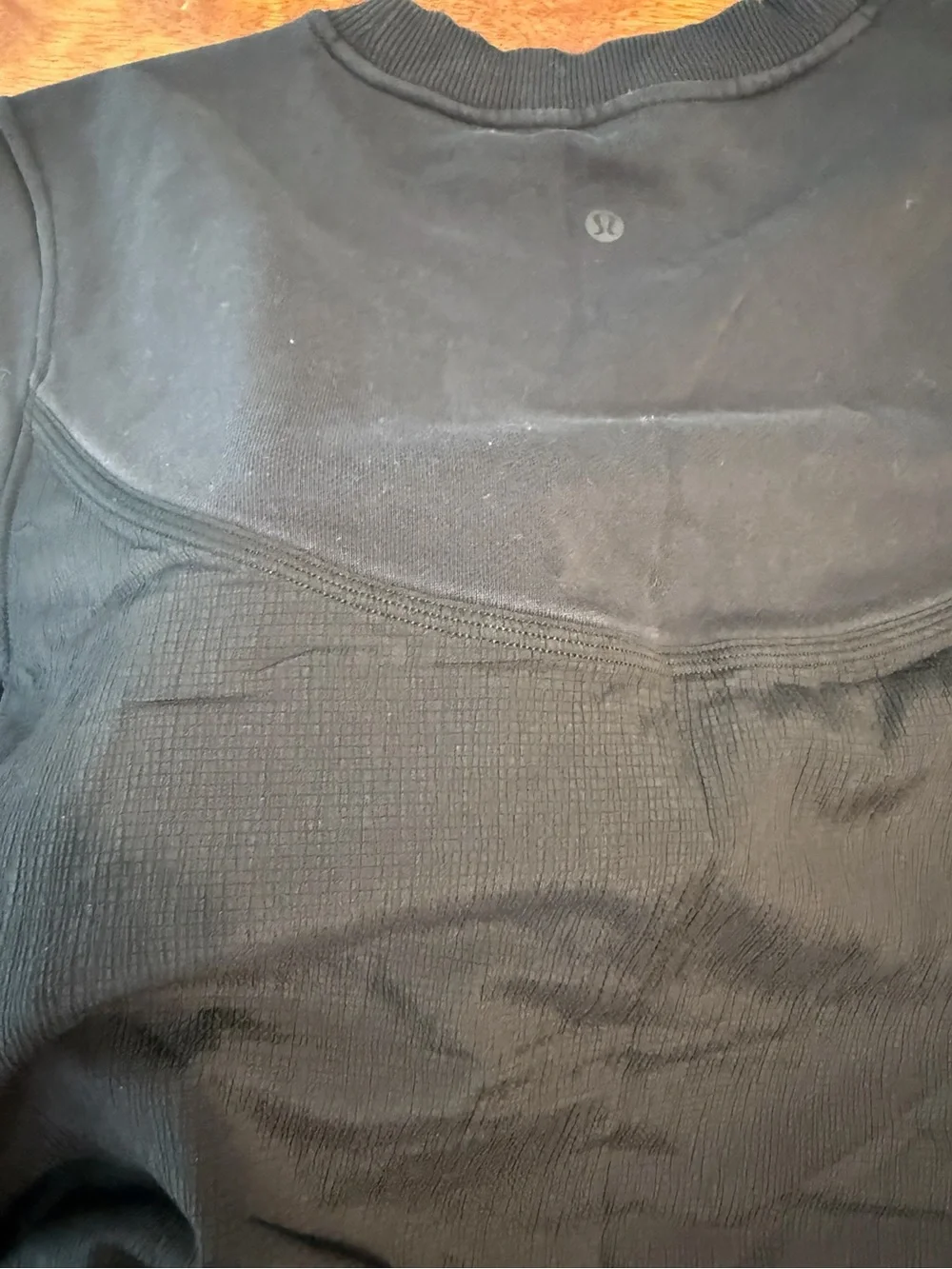 Lululemon Cotton French Terry + Swift T-Shirt Black Cropped Boxy Seam Detail 6